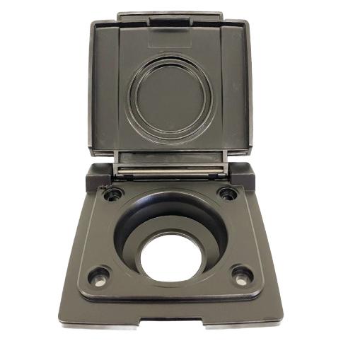 Finch External Outlet Point / Gas Bayonet Flip Cover Only Black