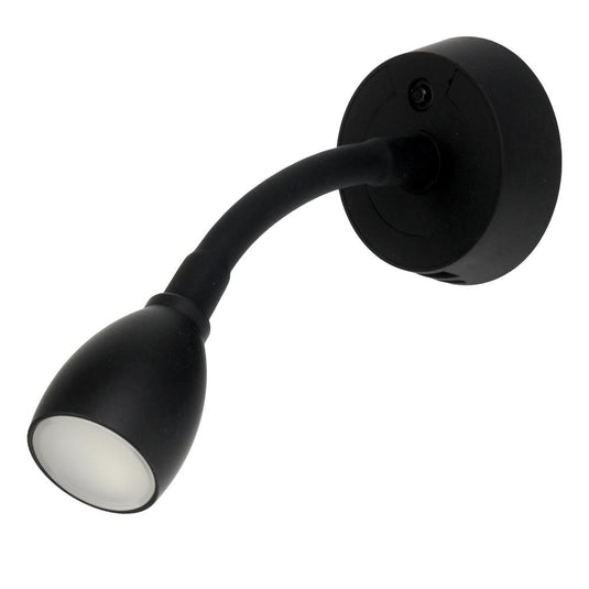 Finch LED 12V Reading Light with USB Port Black