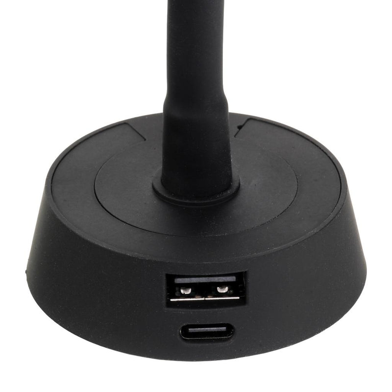 Load image into Gallery viewer, Finch LED 12V Reading Light with USB Port Black
