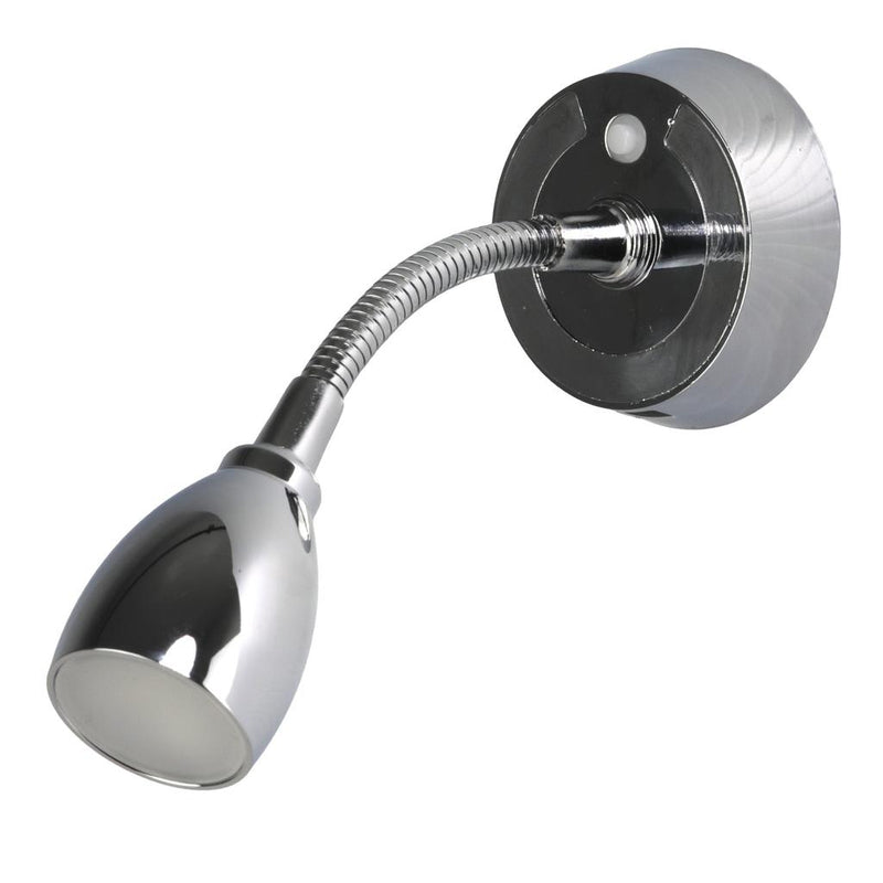 Load image into Gallery viewer, Finch LED 12V Reading Light with USB Port Chrome
