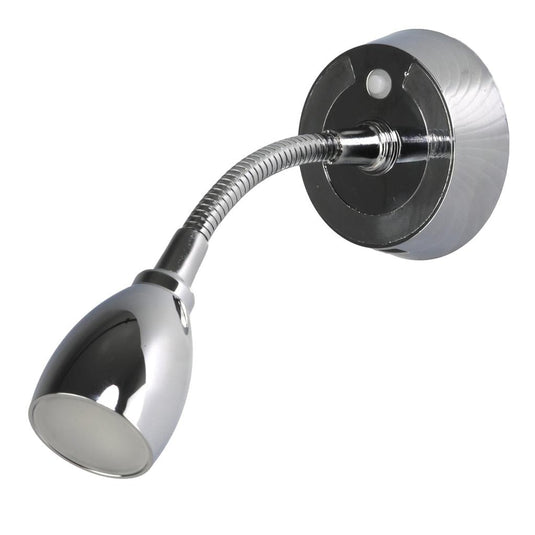 Finch LED 12V Reading Light with USB Port Chrome