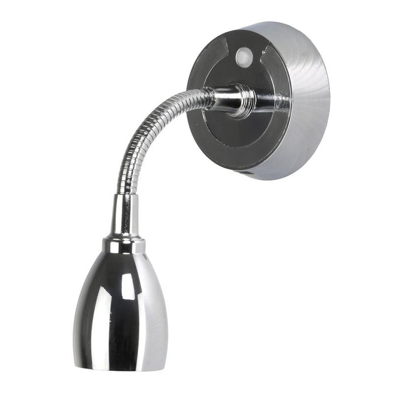 Load image into Gallery viewer, Finch LED 12V Reading Light with USB Port Chrome
