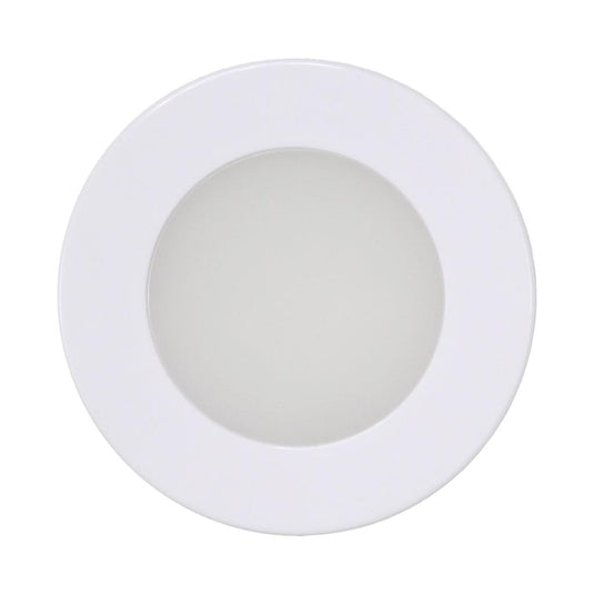 Finch RV 12v Slimline LED Downlight 70mm Cool White Light - White