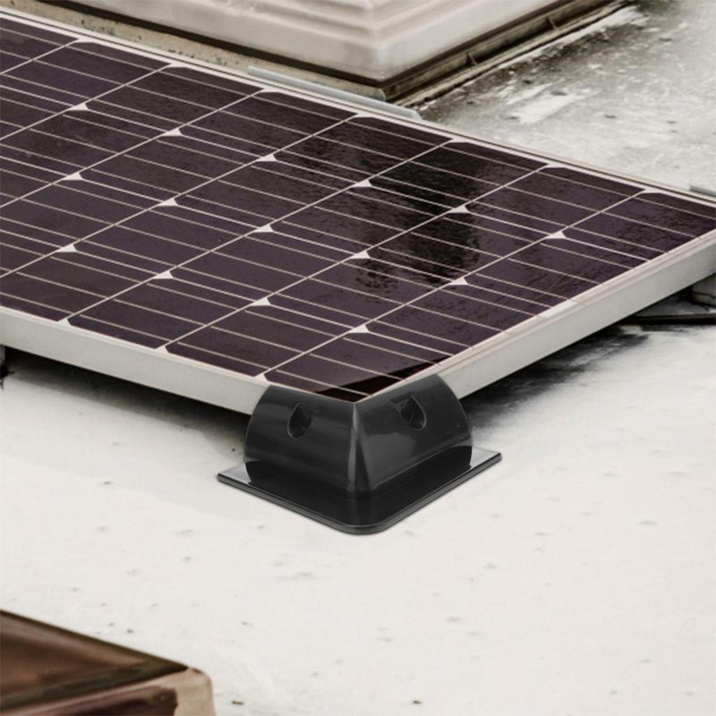 Load image into Gallery viewer, Finch Solar Panel Corner Mounting Brackets Black Plastic x 4
