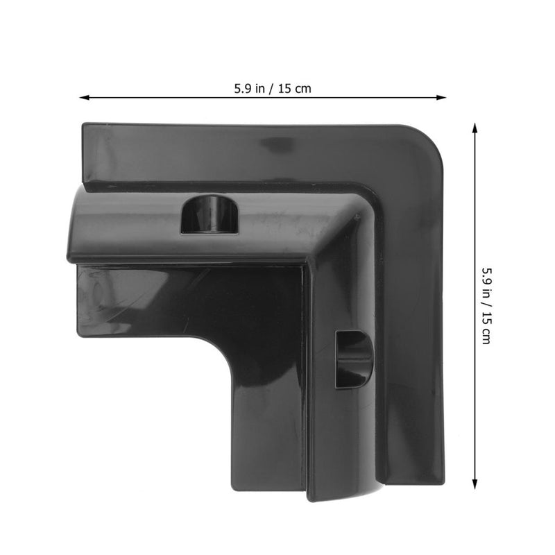 Load image into Gallery viewer, Finch Solar Panel Corner Mounting Brackets Black Plastic x 4
