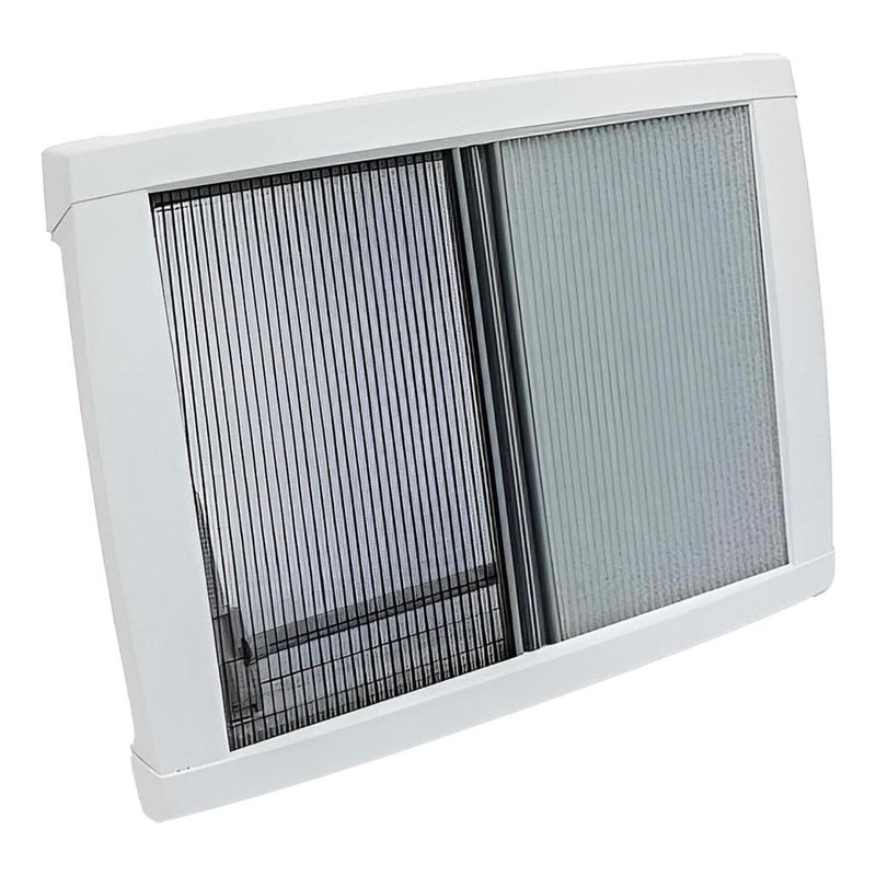 Load image into Gallery viewer, Finch Vented Hatch Skylight 700 x 500mm With LED Lights / Blind and Fly Screen
