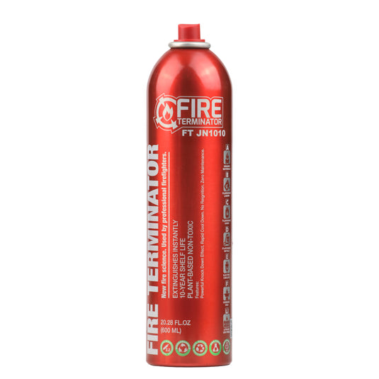 Fire Terminator Fire Retardant Extinguisher 600ML - Suits All Fire Inc Lithium