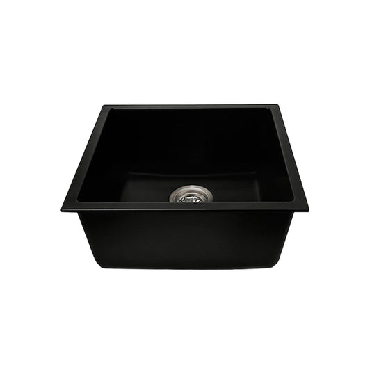 Grange Single Bowl Sink Basin Granite Composite 450 x 450 x 230 - Matte Black