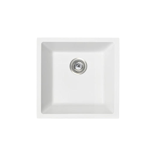 Grange Single Bowl Sink Basin Granite Composite 450 x 450 x 230 - Matte White