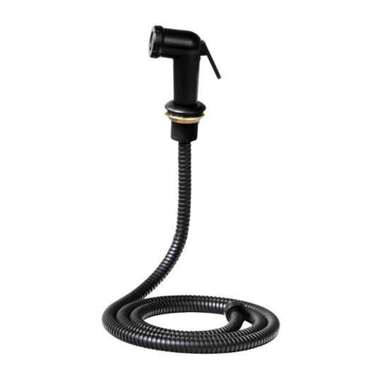 Handheld Black Bidet Shattaf Sprayer kit with 1500mm Black Hose & Holder