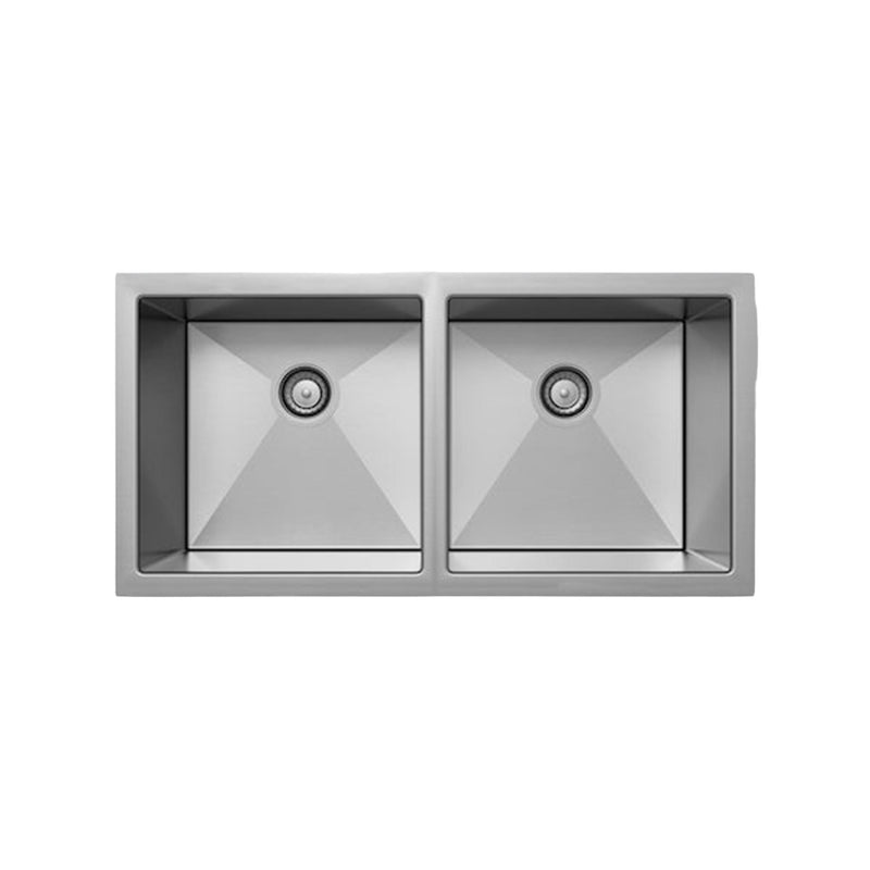 Load image into Gallery viewer, Henley Double Bowl Sink Basin 770 x 440 x 250 - Stainless Steel Brushed Satin
