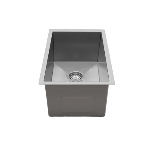 Henley Single Bowl Sink Basin 380 x 450 x 220 - Stainless Steel Brushed Satin