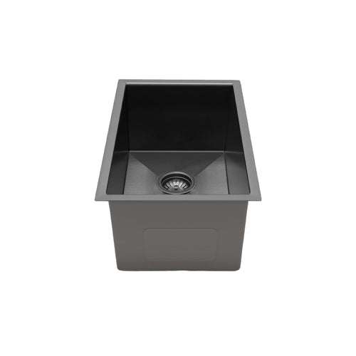 Henley Single Bowl Sink Basin 380 x 450 x 220 - Stainless Steel Gun Metal