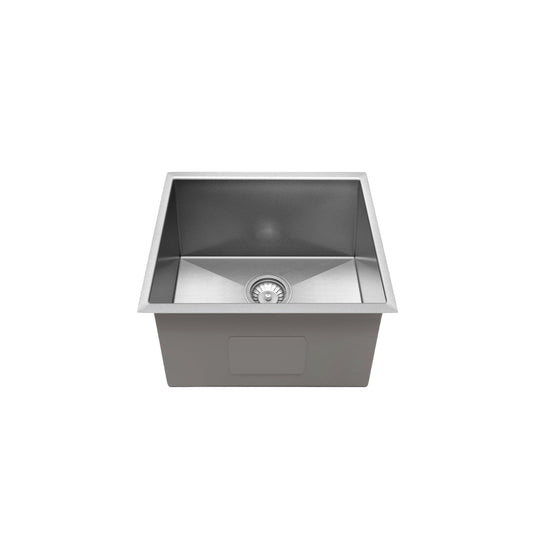 Henley Single Bowl Sink Basin 450 x 450 x 250 - Stainless Steel Brushed Satin