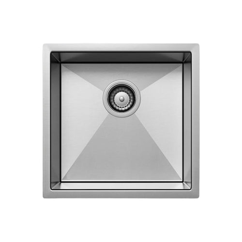 Henley Single Bowl Sink Basin 450 x 450 x 250 - Stainless Steel Brushed Satin