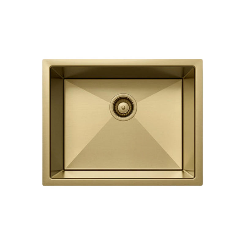 Load image into Gallery viewer, Henley Single Bowl Sink Basin 540 x 440 x 250 - Stainless Steel Brushed Brass
