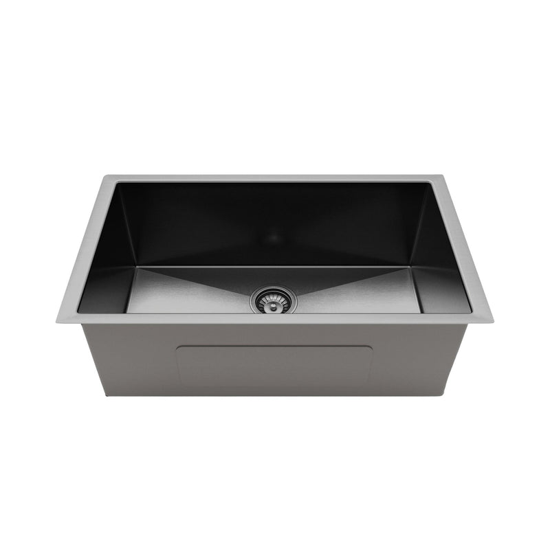 Load image into Gallery viewer, Henley Single Bowl Sink Basin 700 x 440 x 250 - Stainless Steel - Gun Metal
