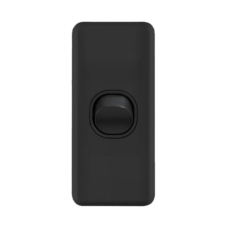 Load image into Gallery viewer, Iluma 1 Gang Architrave Light Switch Black
