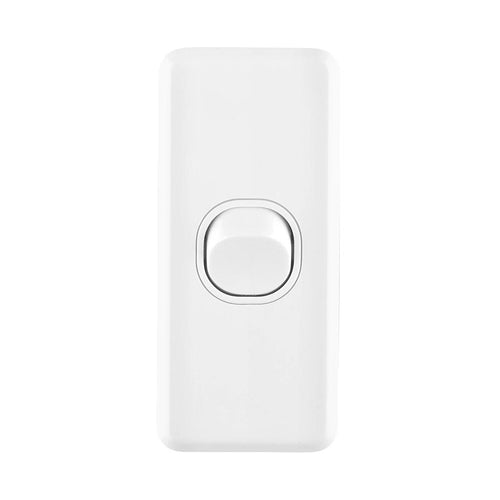 Iluma 1 Gang Architrave Light Switch White