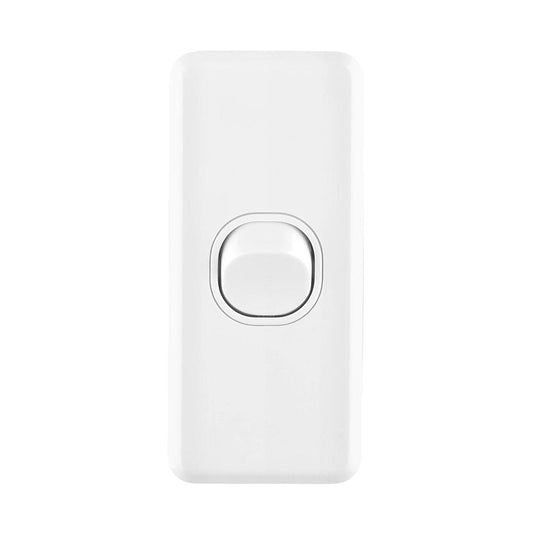 Iluma 1 Gang Architrave Light Switch White