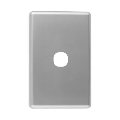 Iluma 1 Gang Light Switch Cover Plate Only Silver