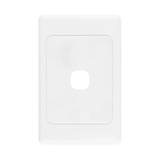 Iluma 1 Gang Light Switch Cover Plate Only White