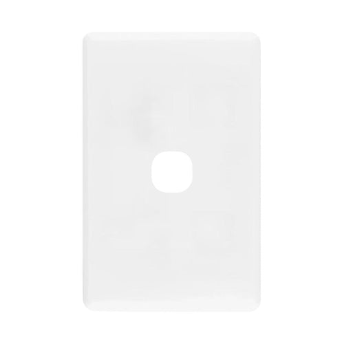Iluma 1 Gang Light Switch Cover Plate Only White