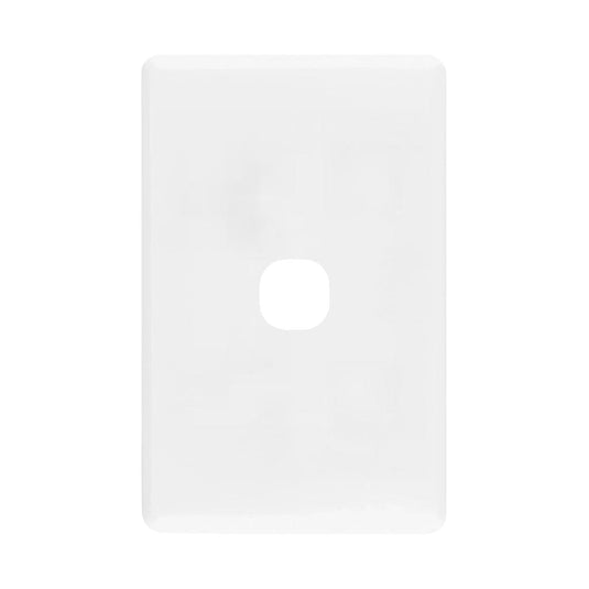 Iluma 1 Gang Light Switch Cover Plate Only White