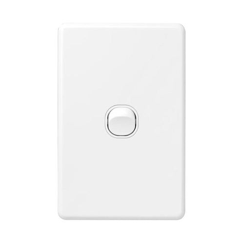 Iluma 1 Gang Vertical Light Switch White