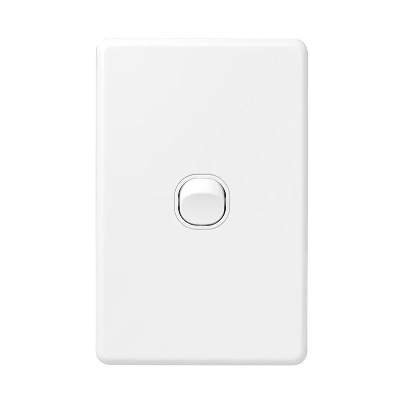 Load image into Gallery viewer, Iluma 1 Gang Vertical Light Switch White
