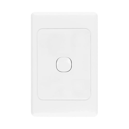 Iluma 1 Gang Vertical Light Switch White