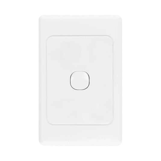 Iluma 1 Gang Vertical Light Switch White