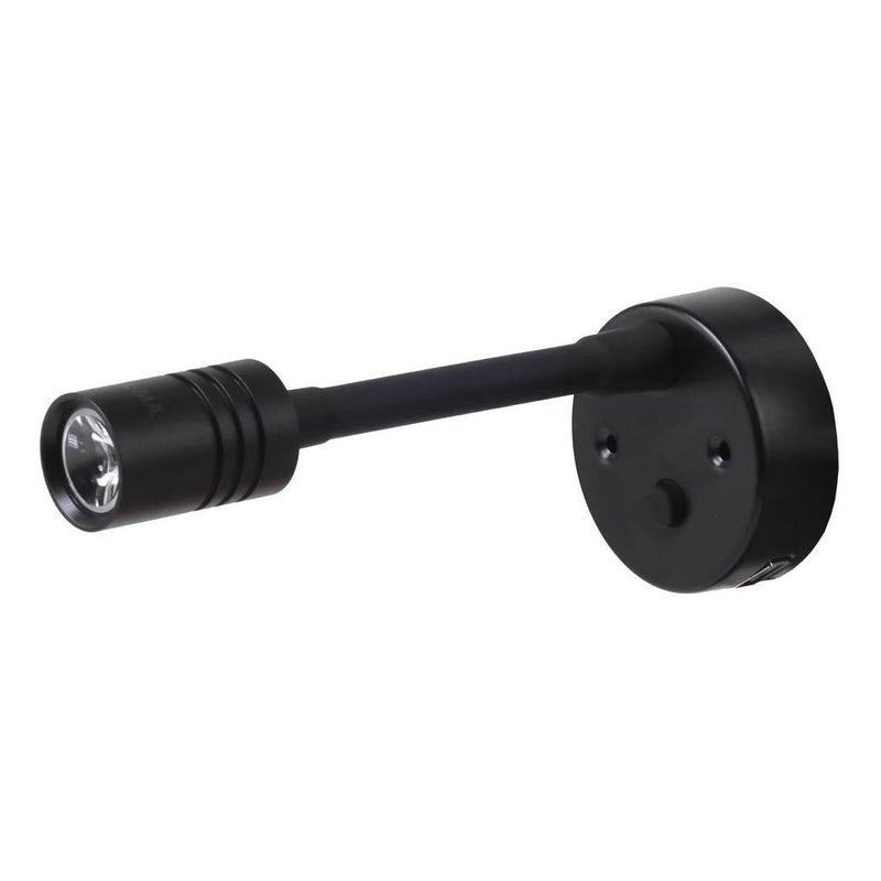 Load image into Gallery viewer, Iluma 10-24V Reading Light Flexible Dimmable Dual Colour Blue/White Light USB/USB-C Port Black
