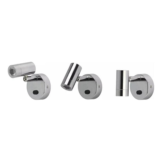Iluma 10-30V Reading Light Swivel with Push Button Switch Chrome