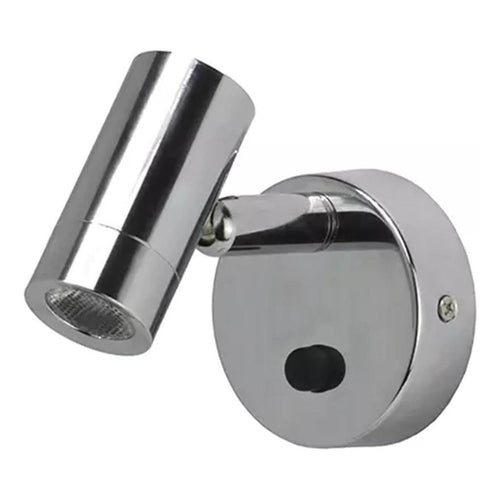 Iluma 10-30V Reading Light Swivel with Push Button Switch Chrome