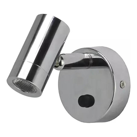 Iluma 10-30V Reading Light Swivel with Push Button Switch Chrome