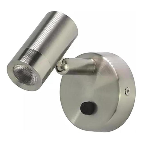 Iluma 10-30V Reading Light Swivel with Push Button Switch Nickel