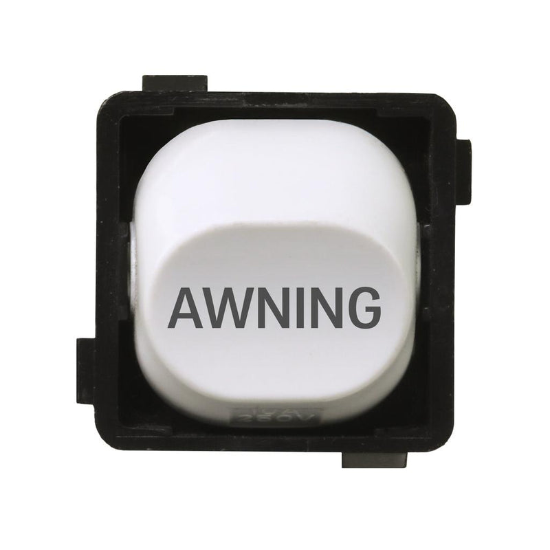 Load image into Gallery viewer, Iluma 10A Single Pole Switch Awning Print Mechanism White
