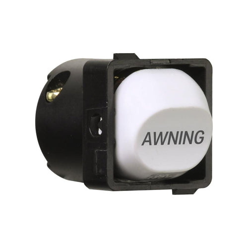 Iluma 10A Single Pole Switch Awning Print Mechanism White