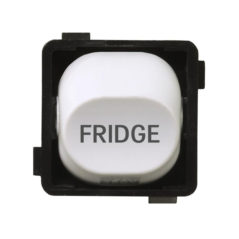 Load image into Gallery viewer, Iluma 10A Single Pole Switch Fridge Print Mechanism White
