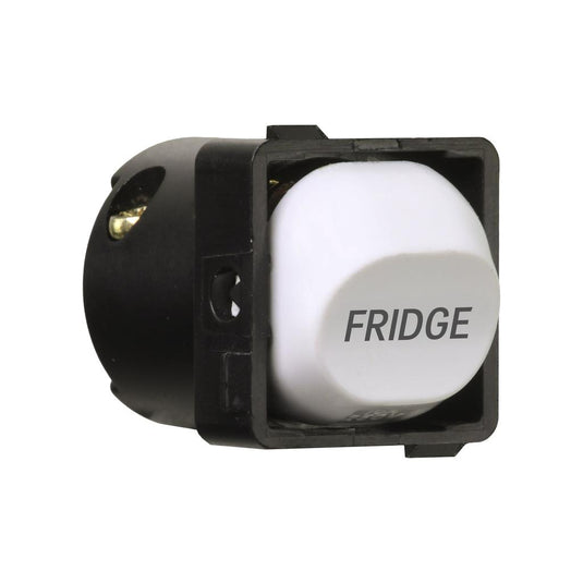 Iluma 10A Single Pole Switch Fridge Print Mechanism White