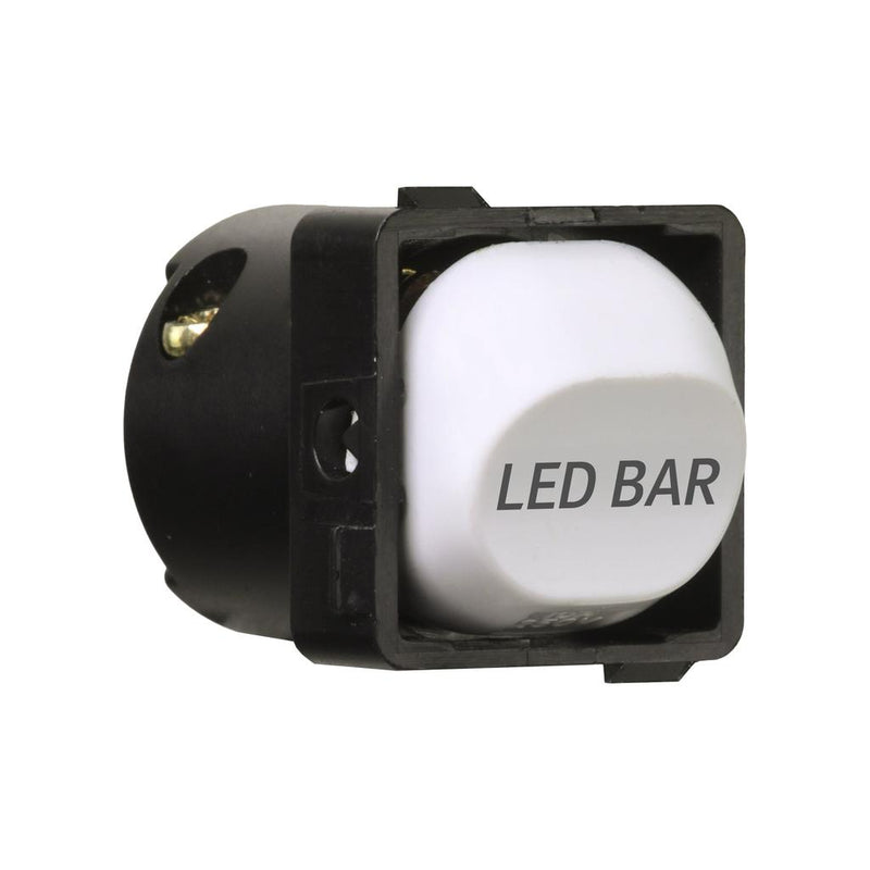 Load image into Gallery viewer, Iluma 10A Single Pole Switch LED-BAR Print Mechanism White
