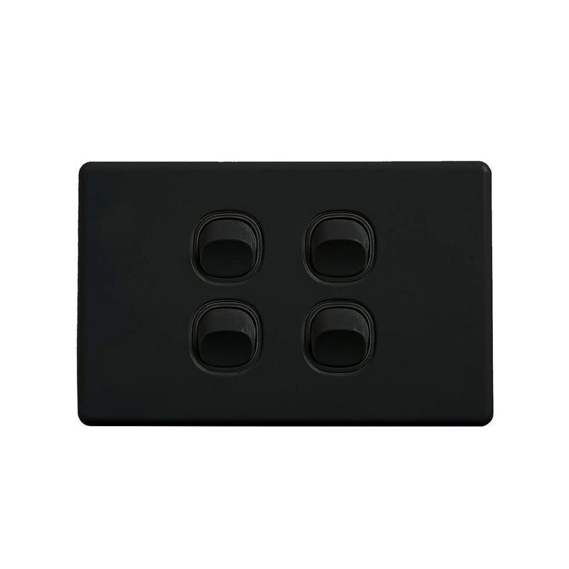 Load image into Gallery viewer, Iluma 10A Single Pole Switch Mechanism Black
