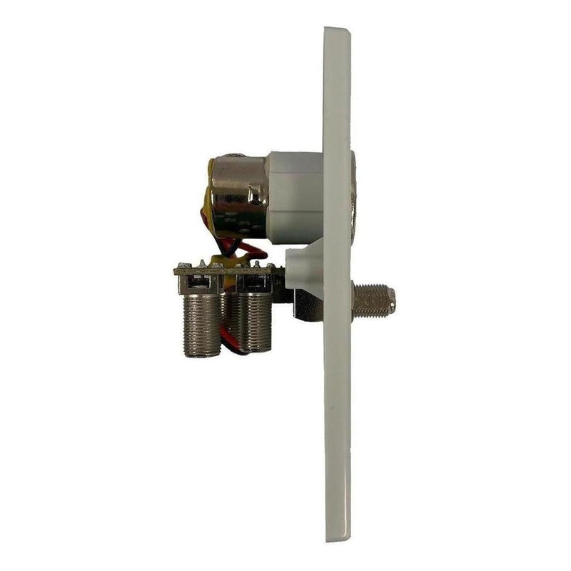 Load image into Gallery viewer, Iluma 12V TV Antenna Wall Plate Signal Booster Amplifier &amp; Power Supply White
