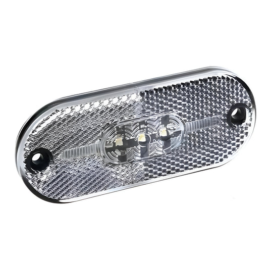 Iluma 12V White LED Front End Outline Marker & Reflector Clear