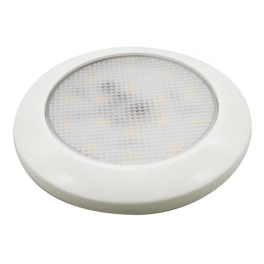 Iluma 12v Slimline LED Downlight 76mm Cool White Light - White