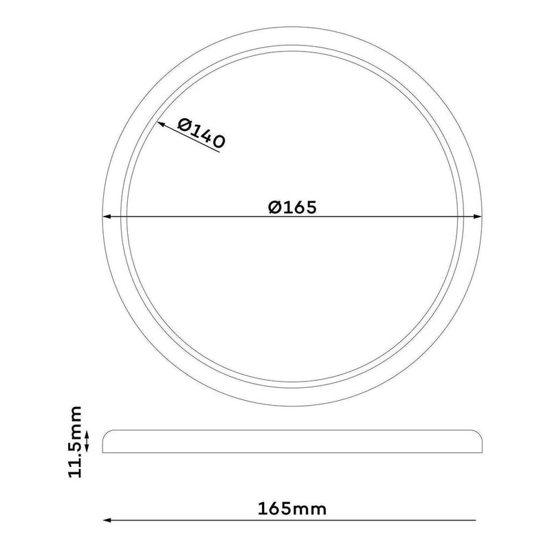 Load image into Gallery viewer, Iluma 12v Slimline Touch Dimmable LED Downlight 6000k 165mm Chrome
