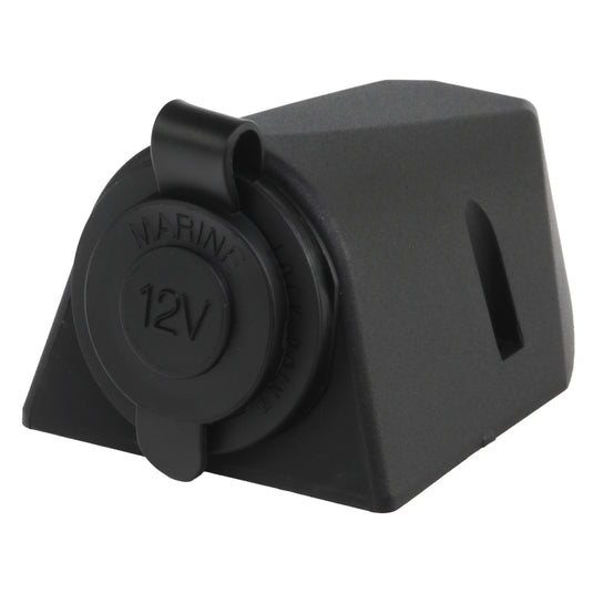 Iluma 12v Surface Mount Accessory Socket Single Black