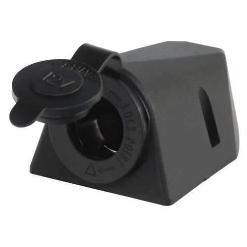 Iluma 12v Surface Mount Accessory Socket Single Black