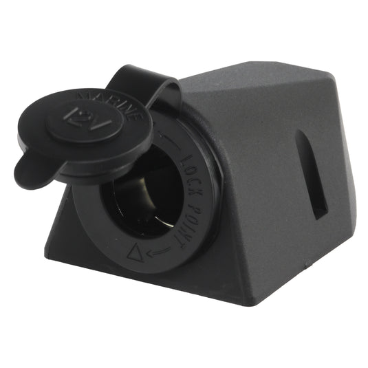 Iluma 12v Surface Mount Accessory Socket Single Black